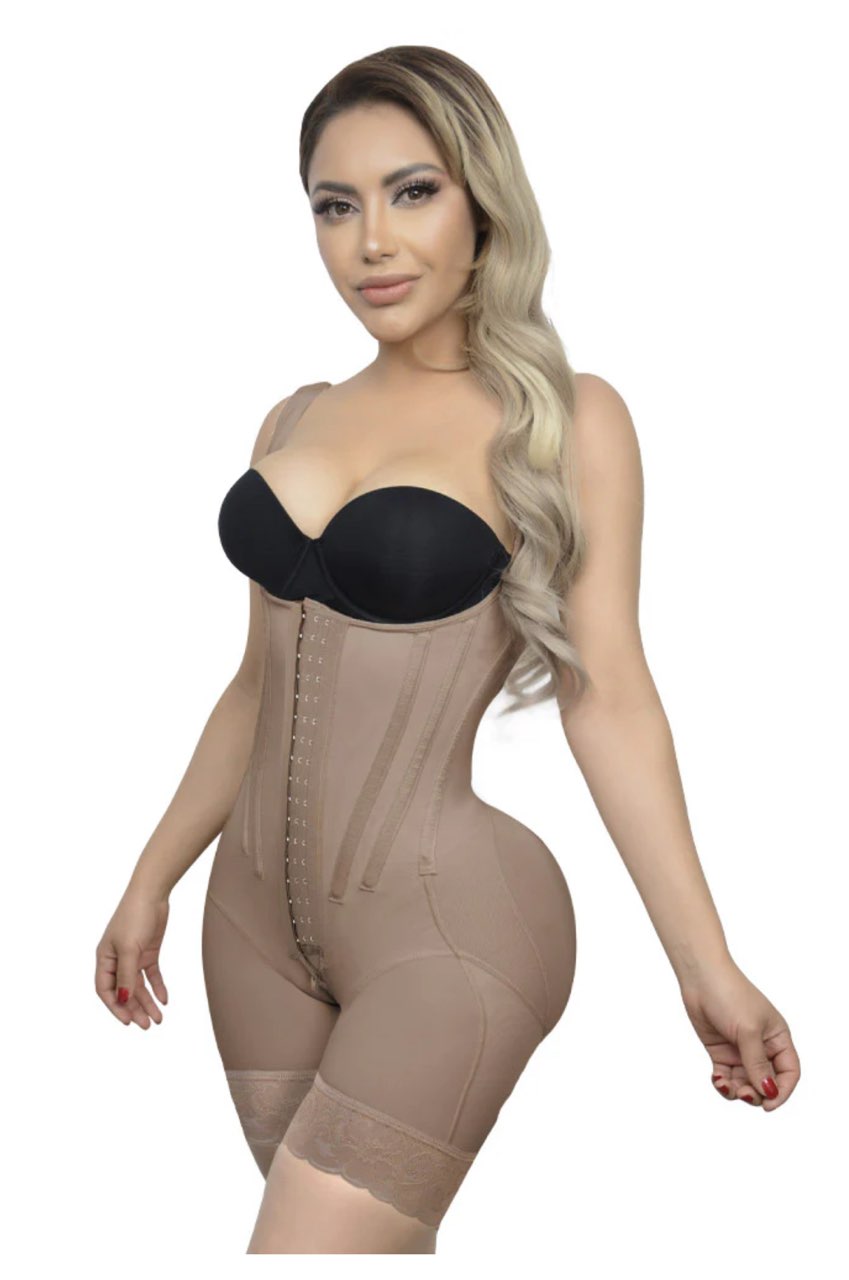 Tina high compression enhanced buttocks and hips.